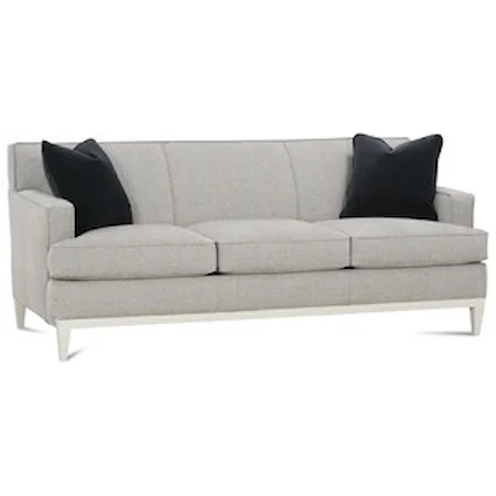 Contemporary Sofa with Exposed Wood Detail